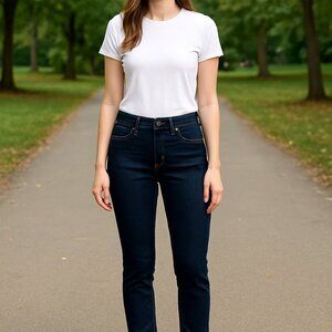 J.Crew Mercantile dark blue stretch jeans W30 L28 slim straight denim